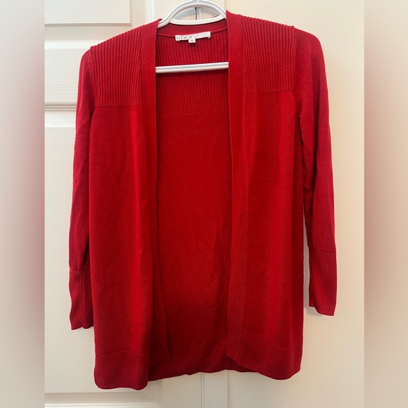 CLEO Red Cardigan - Picture 1 of 3